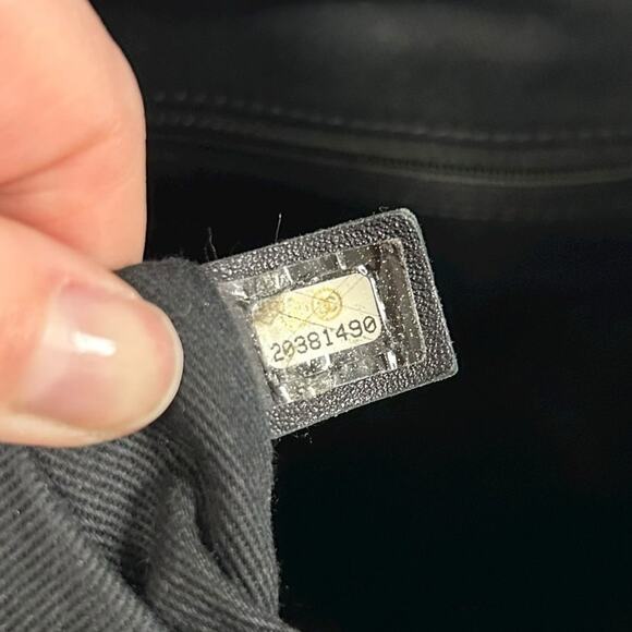 Chanel Black Orange Perforated Leather CC Double Handle Chain Tote Handbag - Picture 7 of 9